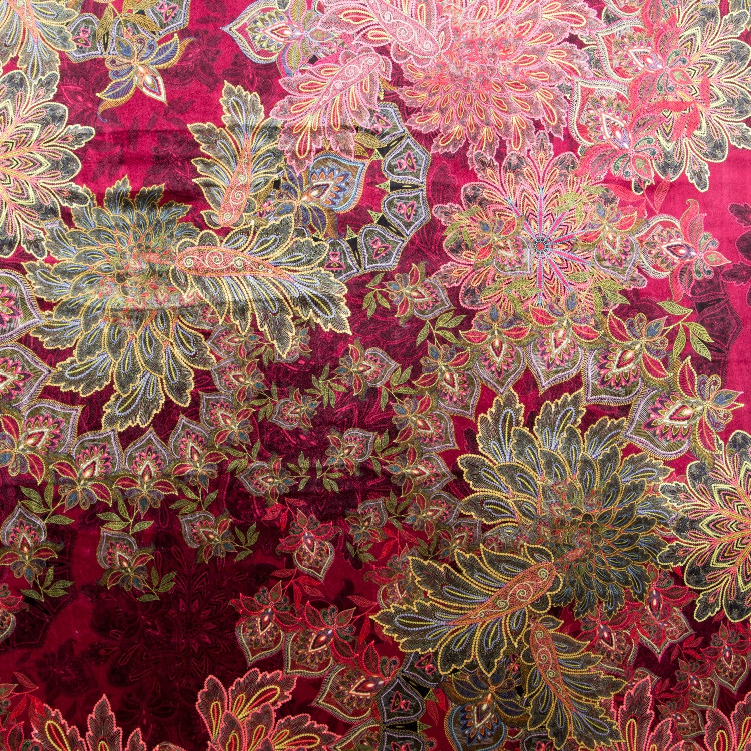 Terciopelo Mandala Granate - Ribes y Casals