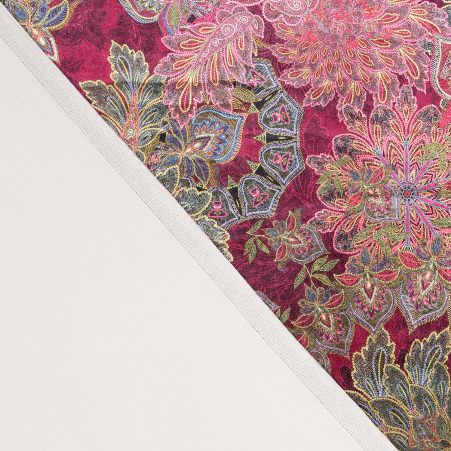 Terciopelo Mandala Granate - Ribes y Casals