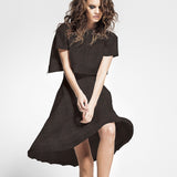 Terciopelo Plisado Marrón - Ribes y Casals