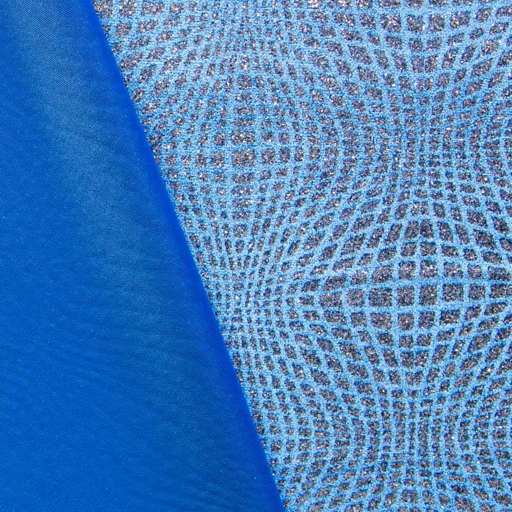 Terciopelo Purpurina Azul - Ribes y Casals