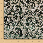 Terciopelo Spandex Brocado Verde - Ribes y Casals