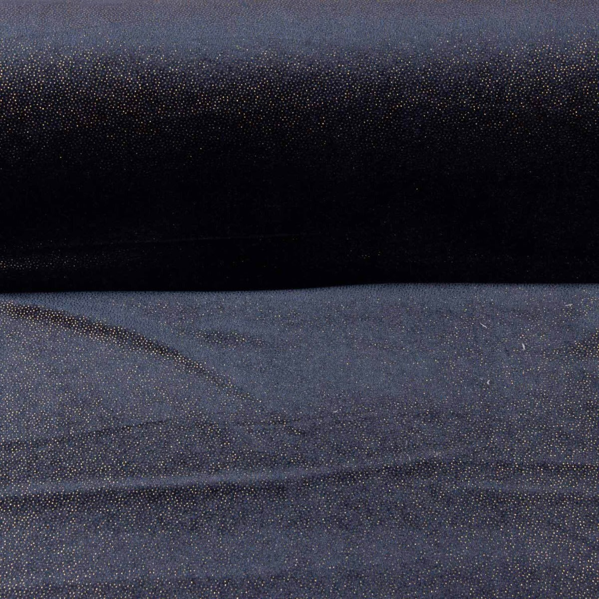 Terciopelo Licra Fantasy Gold Marino - Ribes y Casals