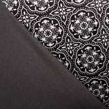 Terciopelo Lycra Geo Negro - Ribes y Casals