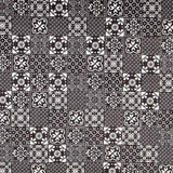 Terciopelo Lycra Mosaico Negro - Ribes y Casals