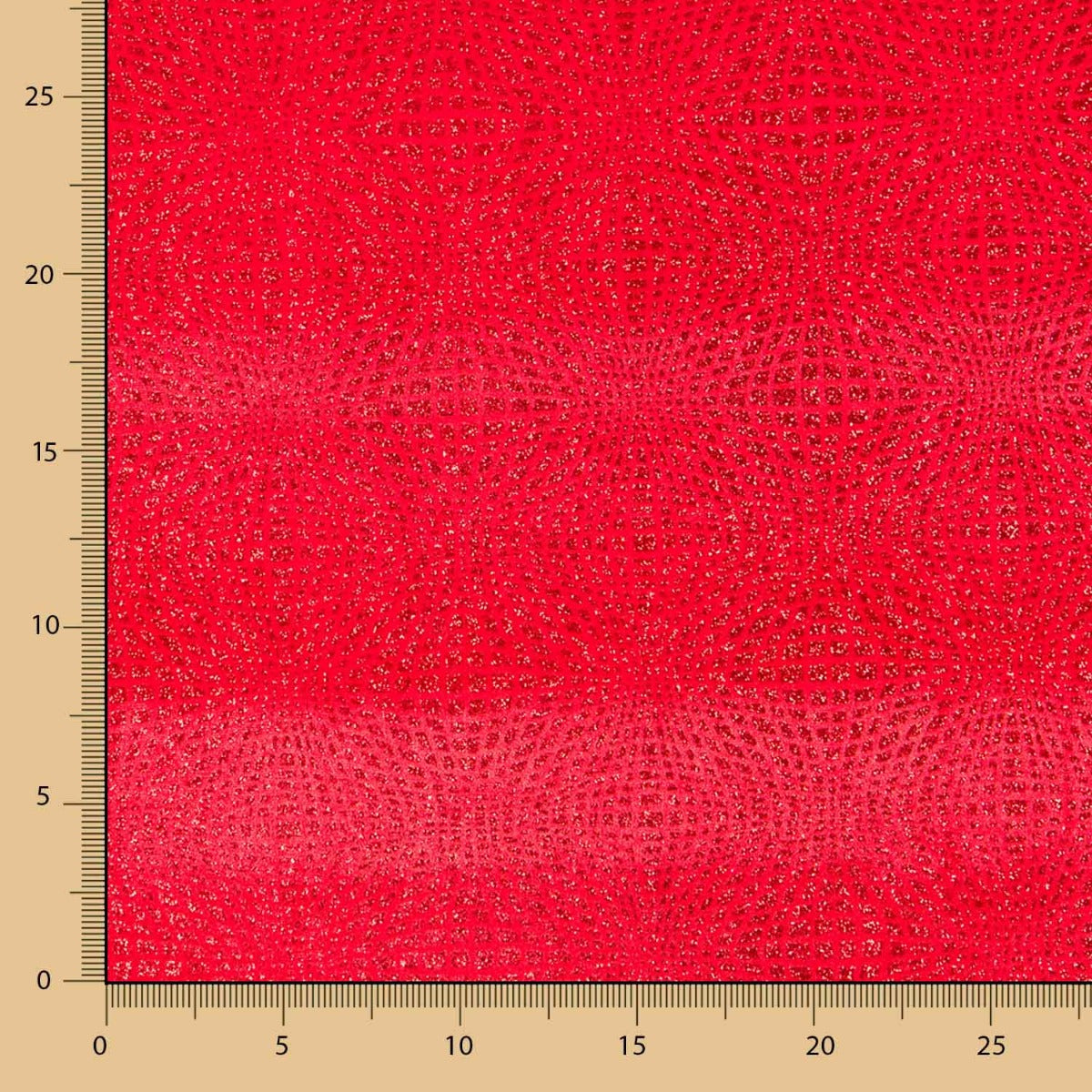 Terciopelo Purpurina Rojo - Ribes y Casals