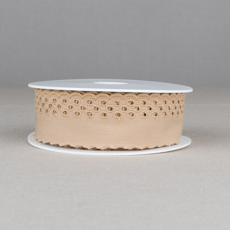 Tira Bordada Camel 37mm - Ribes y Casals