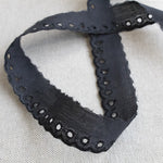 Tira Bordada Negra 25mm - Ribes y Casals