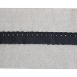 Tira Bordada Negra 25mm - Ribes y Casals