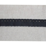 Tira Bordada Negra 25mm - Ribes y Casals