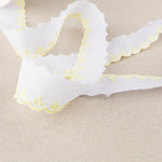 Tira de Batista Blanco Amarillo 3.5cm - Ribes y Casals