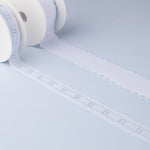 Tira de Batista Blanco y Azul 2,5cm - Ribes y Casals