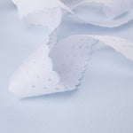 Tira de Batista Blanco y Azul 3cm - Ribes y Casals