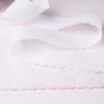 Tira de Batista Blanco y Rosa 5cm - Ribes y Casals