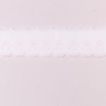 Tira de Piqué Blanco Rosa 6,5cm - Ribes y Casals