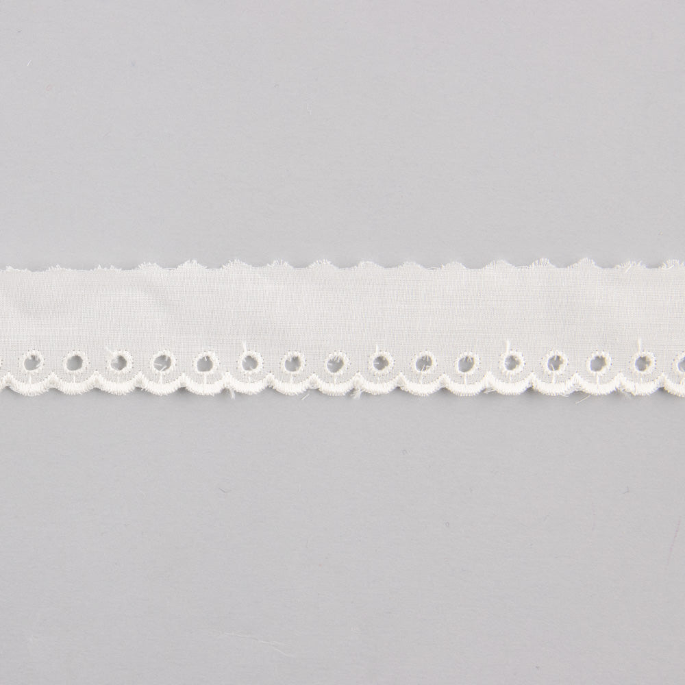 Cinta bordada algodón 2,5cm - Ribes y Casals