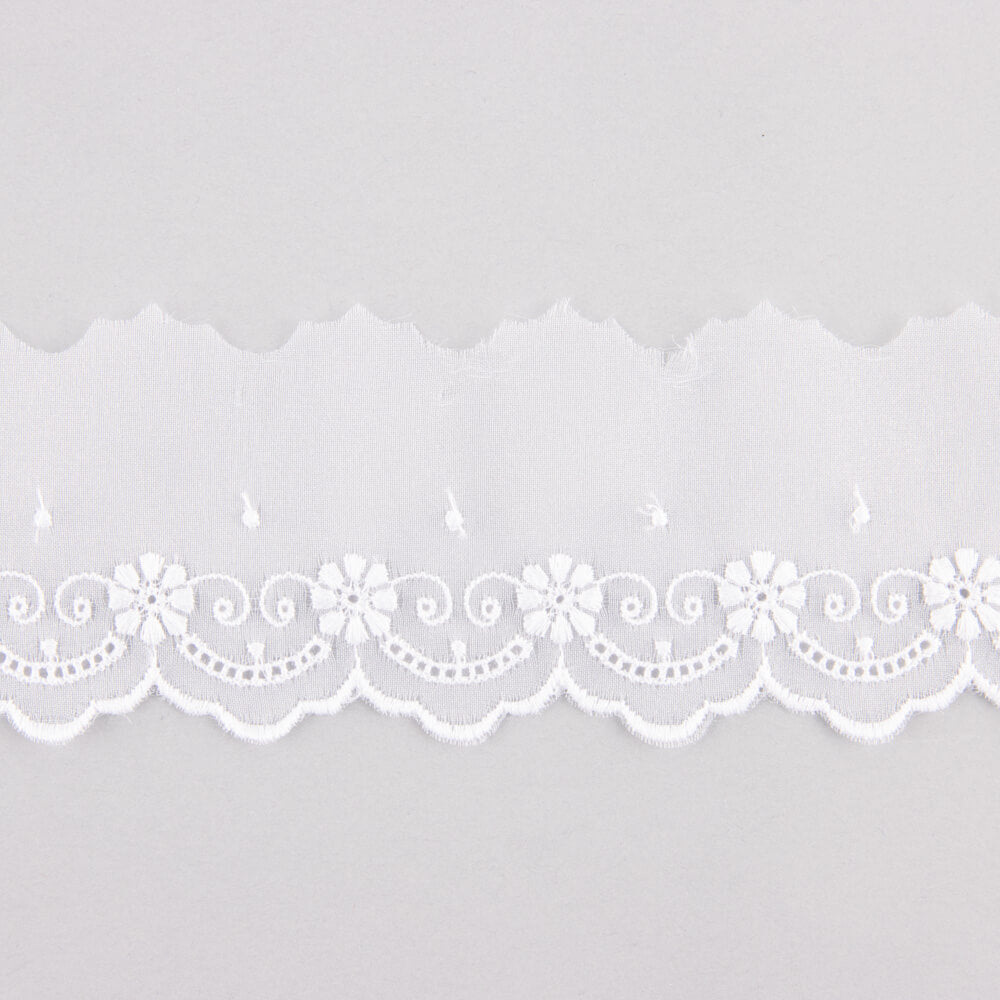 Tira de Gasa Bordada 6.5cm - Ribes y Casals