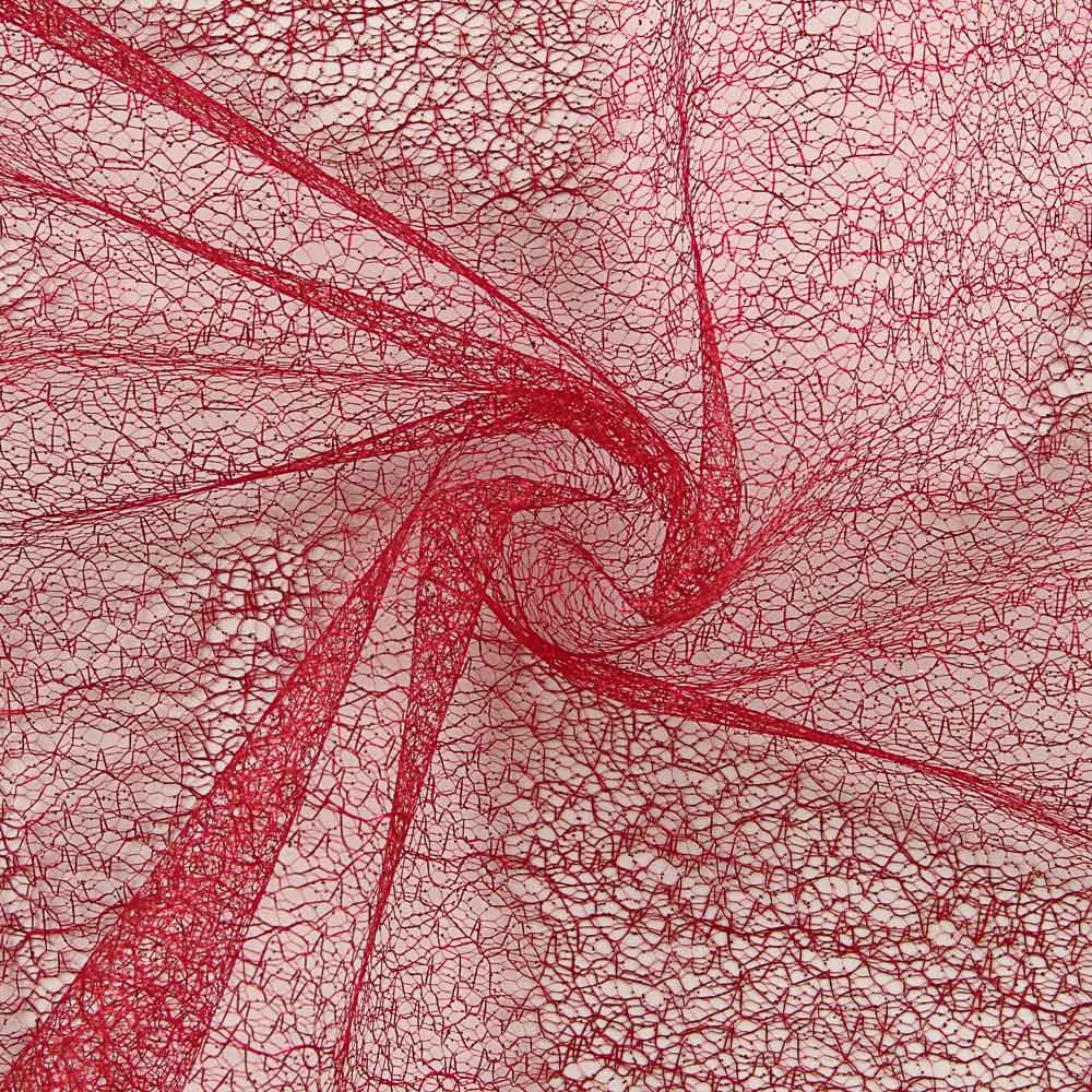 Retal Tul Araña Rojo 185x150 cm - Ribes y Casals