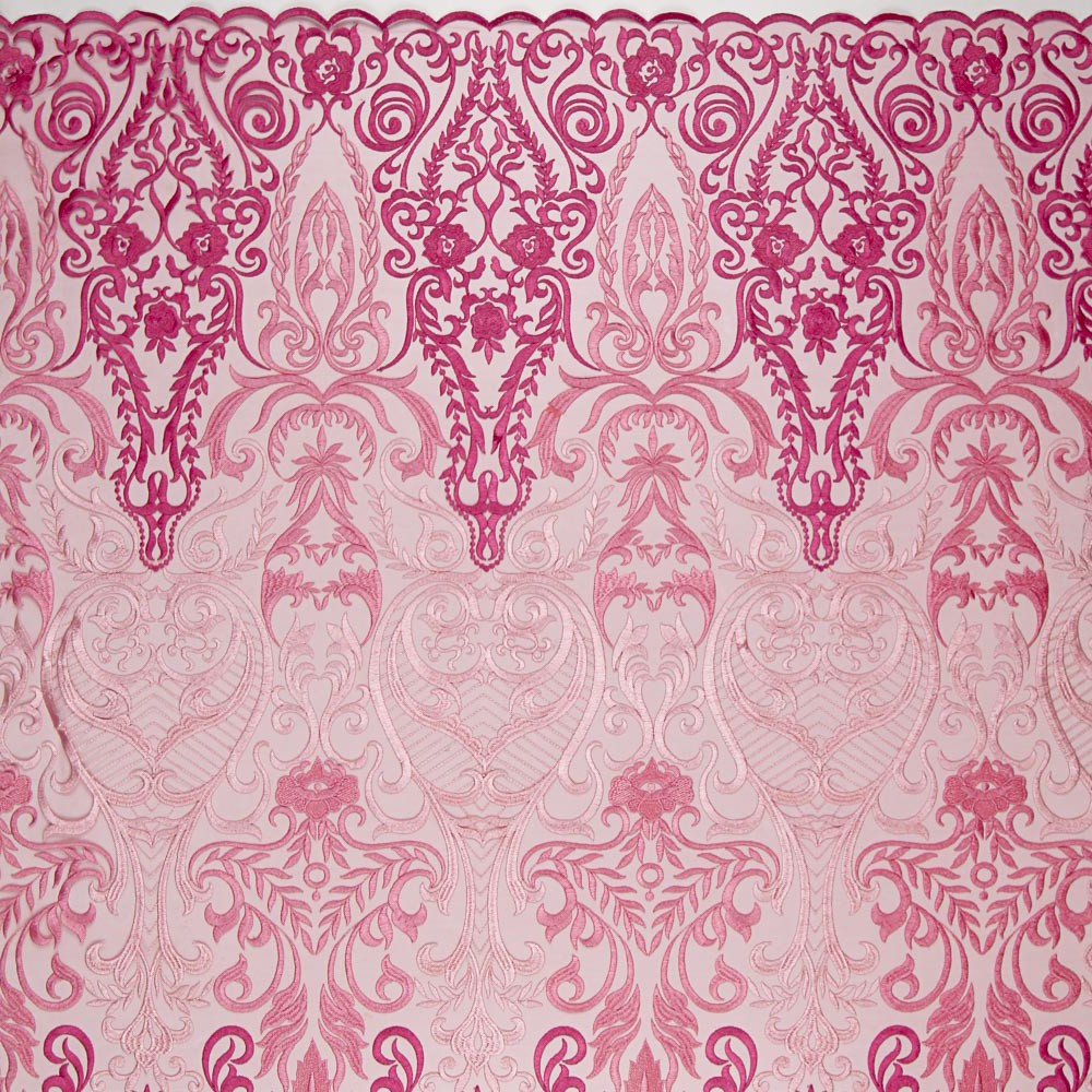 Tul Bordado Degradé Fucsia - Ribes y Casals