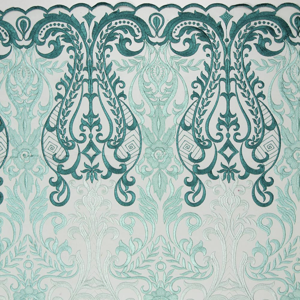 Tul Bordado Degradé Verde - Ribes y Casals