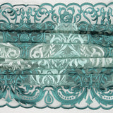 Tul Bordado Degradé Verde - Ribes y Casals