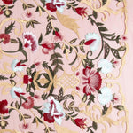 Tul Bordado Floral Granate - Ribes y Casals