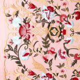 Tul Bordado Floral Granate - Ribes y Casals