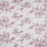 Tul Bordado Flores Malva - Ribes y Casals