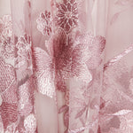 Tul Bordado Flores Malva - Ribes y Casals