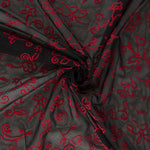 Tul Elástico Flores Rojo - Ribes y Casals