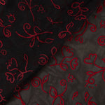 Tul Elástico Flores Rojo - Ribes y Casals