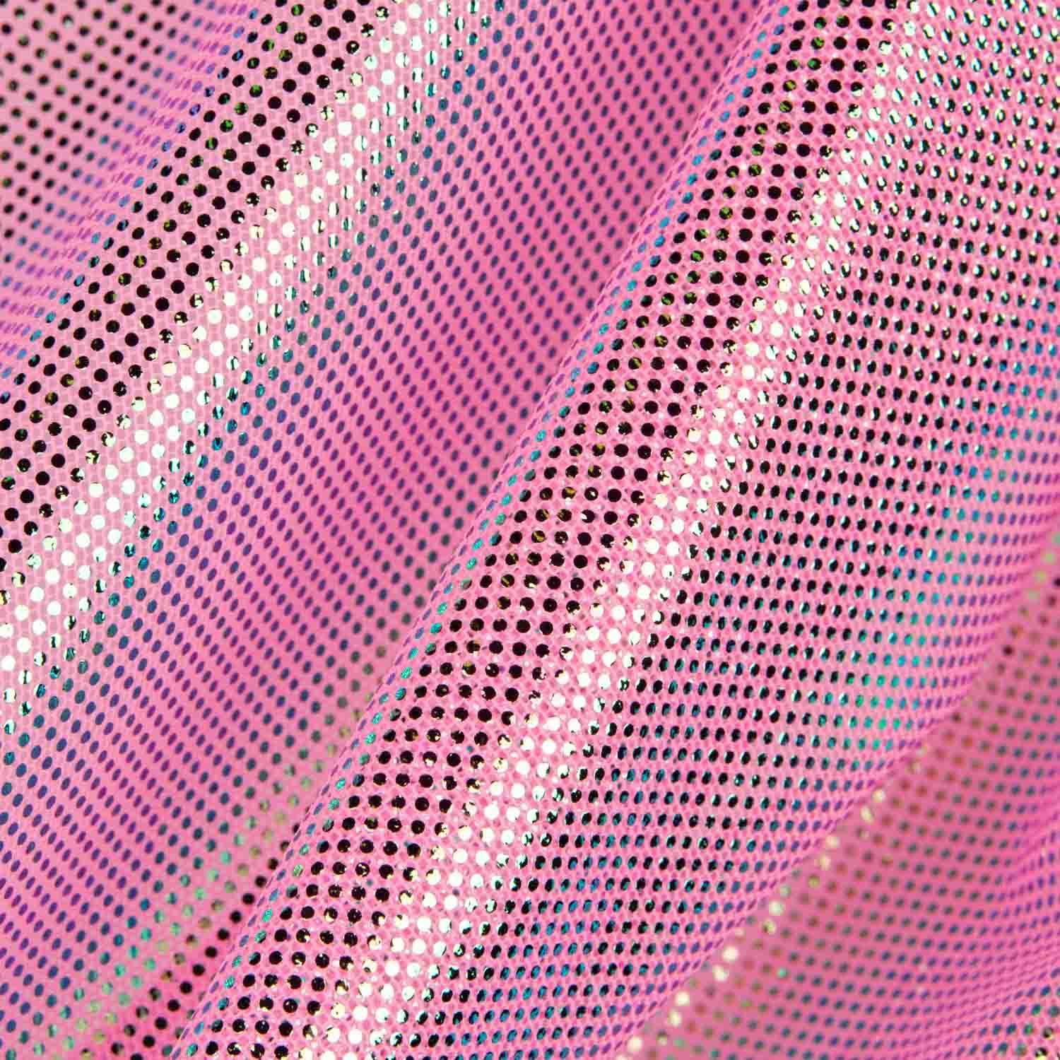 Tul Elástico Holograph Rosa Barbie - Ribes y Casals