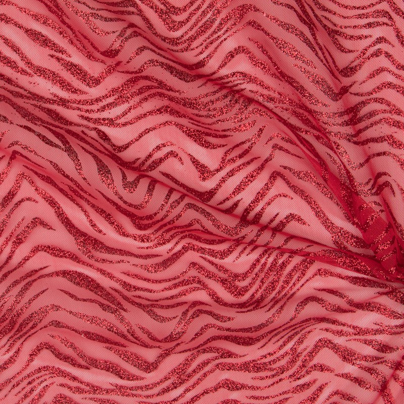 Tul Elástico Salvaje Rojo - Ribes y Casals