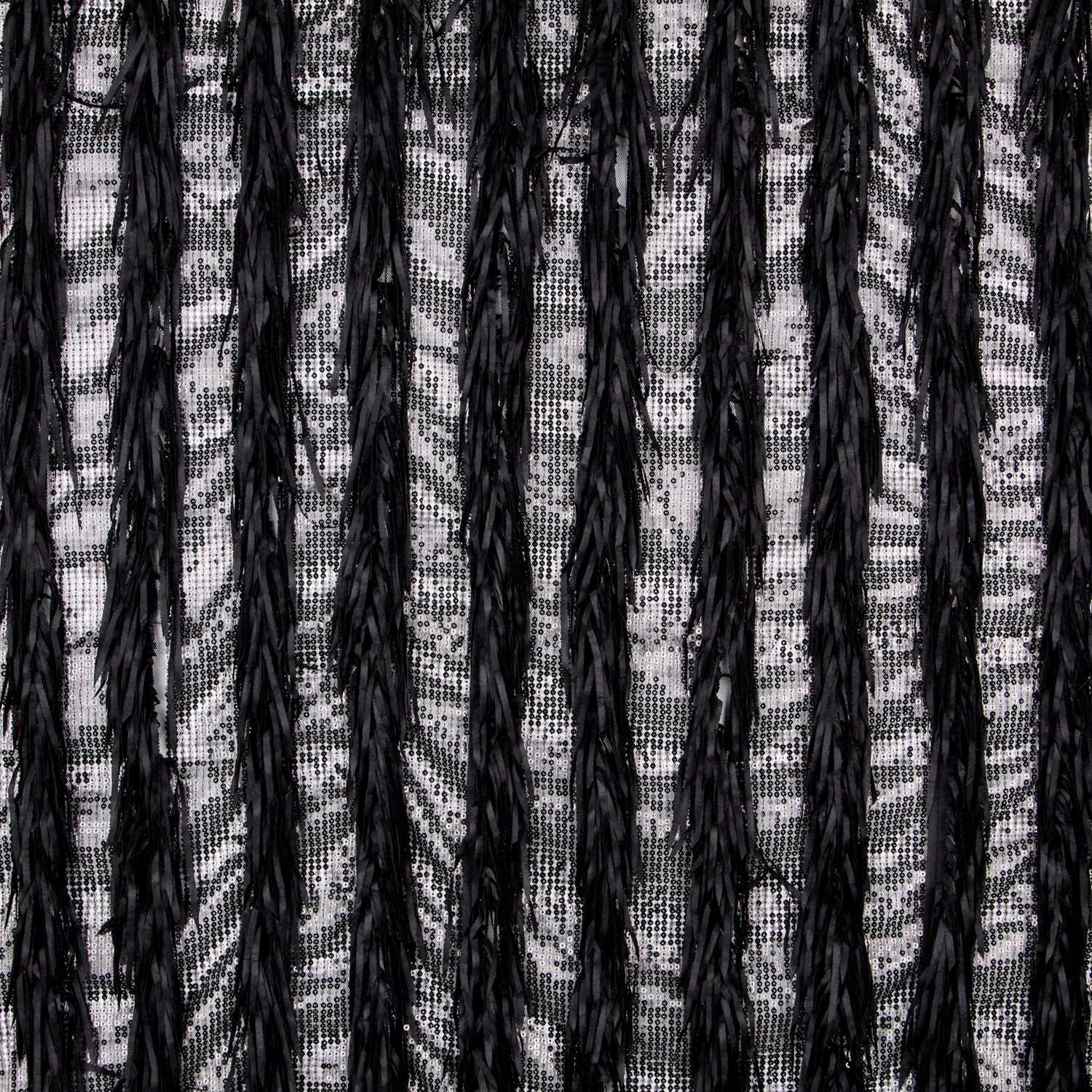 Tul Lentejuela Fleco Negro - Ribes y Casals