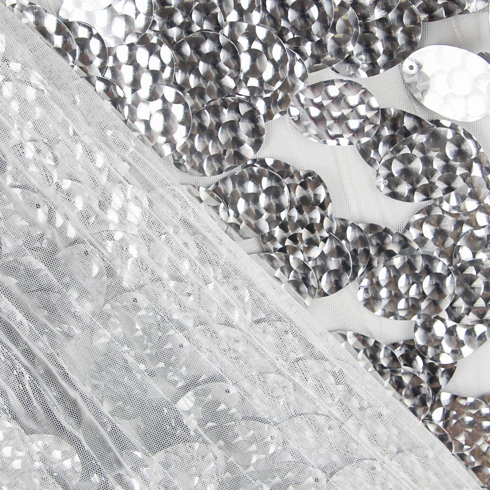 Tul Lentejuela Medalla Plata - Ribes y Casals