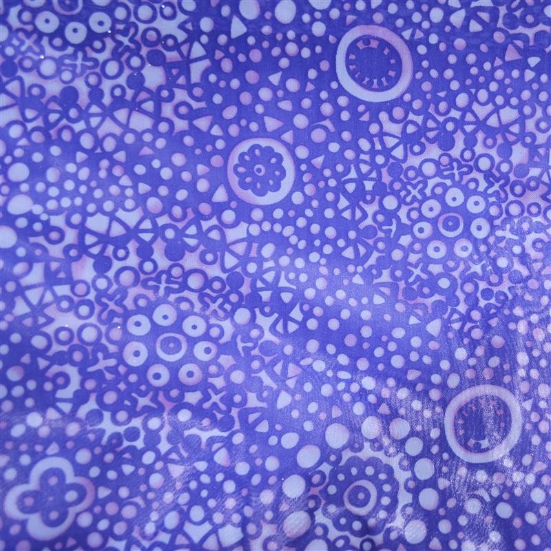 Tul Lycra Geometricos Azules - Ribes y Casals