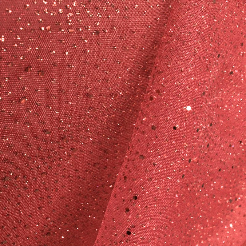 Tul Moteado Purpurina Rojo - Ribes y Casals