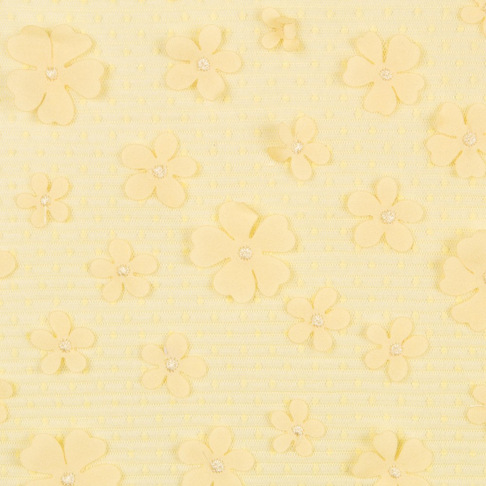 Tul Plisado Flor Amarillo - Ribes y Casals