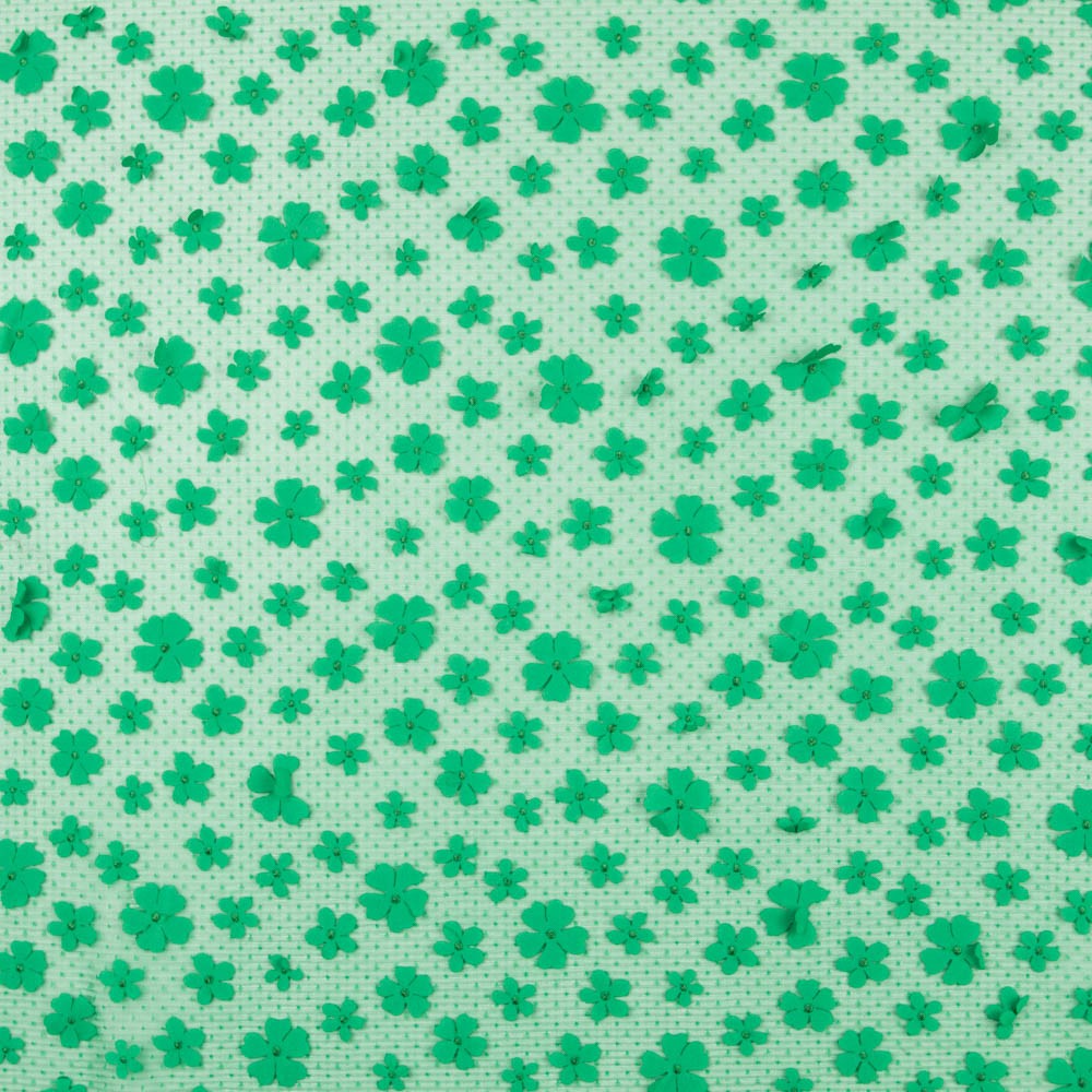 Tul Plisado Flor Verde - Ribes y Casals