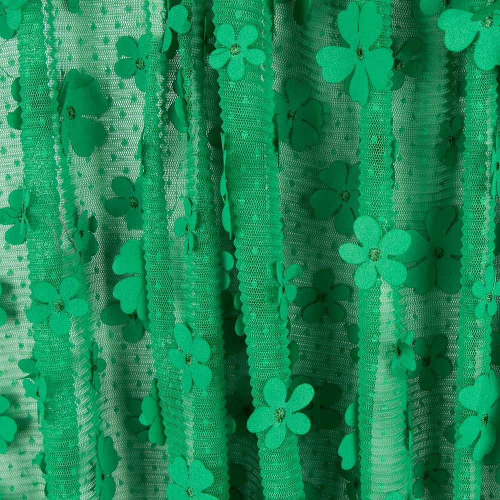 Tul Plisado Flor Verde - Ribes y Casals