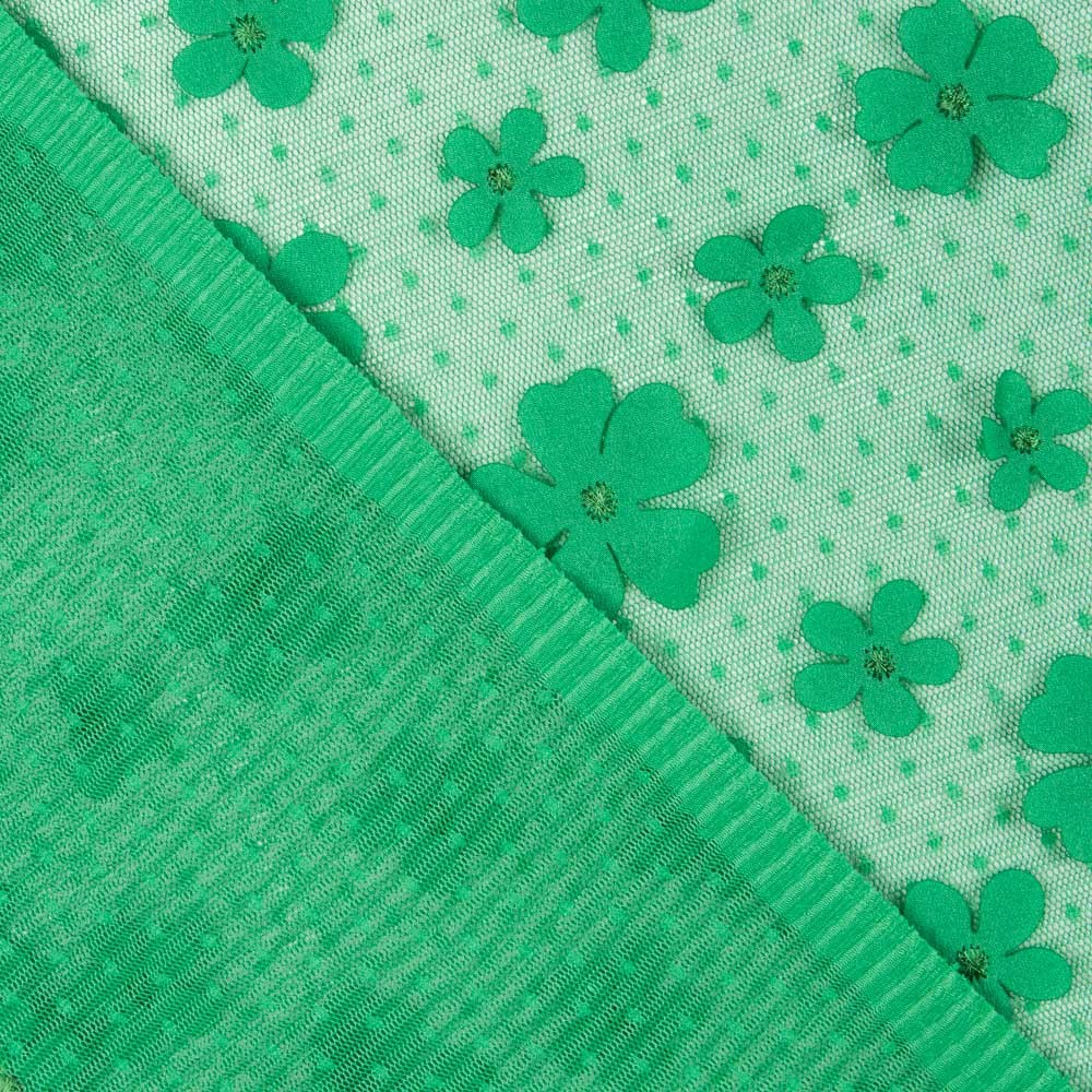 Tul Plisado Flor Verde - Ribes y Casals