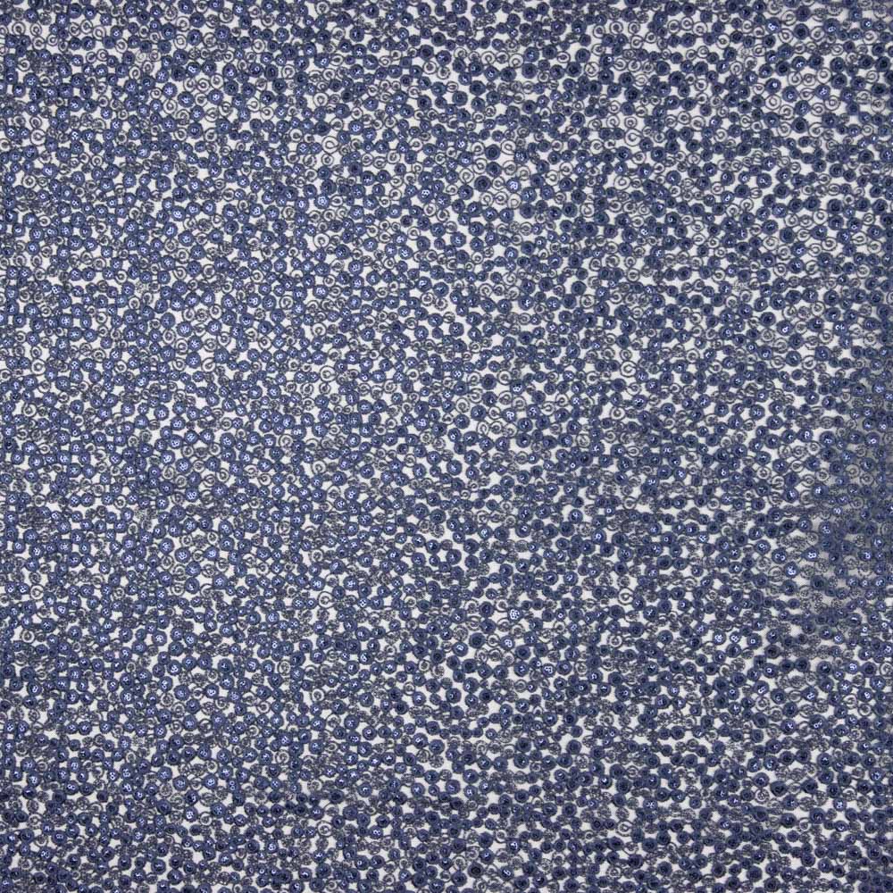 Flor Bordado Lentejuela Azul - Ribes y Casals