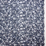 Tul Bordado Flor Azul Marino - Ribes y Casals