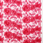 Tul Bordado Flor Fucsia - Ribes y Casals