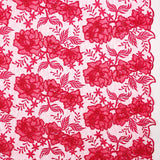 Tul Bordado Flor Fucsia - Ribes y Casals