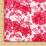 Tul Bordado Flor Fucsia - Ribes y Casals