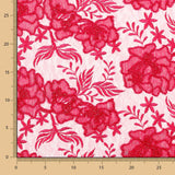 Tul Bordado Flor Fucsia - Ribes y Casals