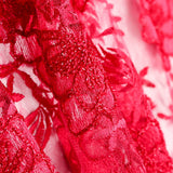 Tul Bordado Flor Fucsia - Ribes y Casals