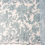 Tul Bordado Flor Porcelana - Ribes y Casals