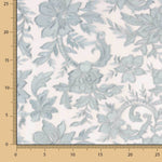 Tul Bordado Flor Porcelana - Ribes y Casals