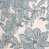 Tul Bordado Flor Porcelana - Ribes y Casals